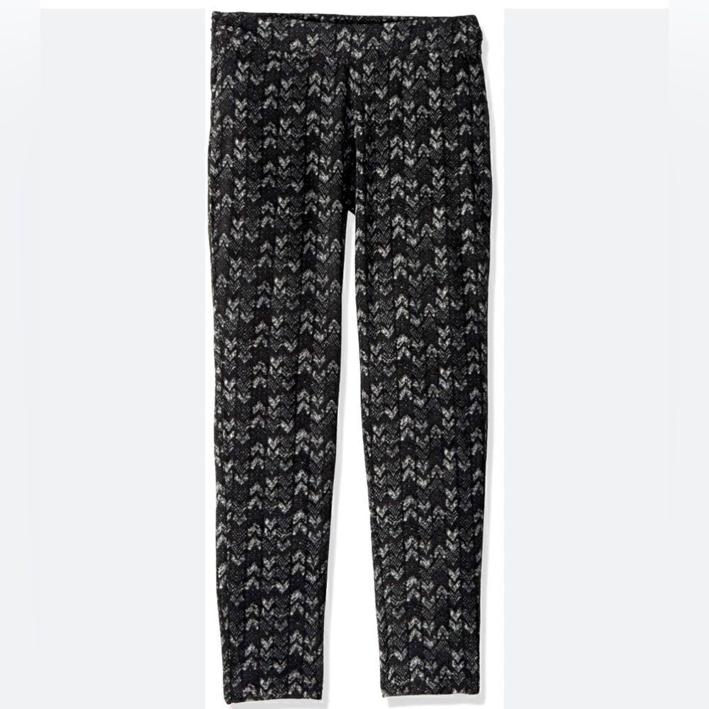 COLUMBIA girls Glacial gray black Printed Leggings fleece pants XS- 6